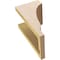 Ekena Millwork 6"W x 6"D x 12"H Wide Moab Rough Cedar Woodgrain TimberThane Corbel, Primed Tan CORUR06X06X12MOARCPR - alternate 6